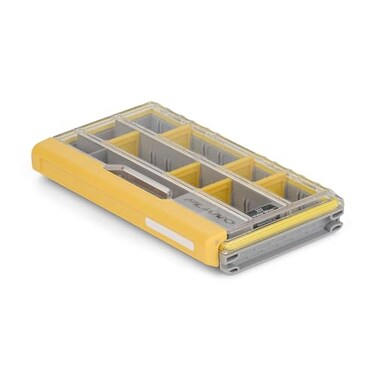 Plano EDGE 3500 Premium Tackle Storage with Rustrictor RustResistant Technology Gray and Yellow Waterproof Terminal Tackle Box Organization Small