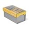 Plano EDGE Premium Plastics and Bulk Tackle Utility Box Clear and Yellow RustResistant Waterproof Bulk Premium Storage Organizer for Plastic Tackle