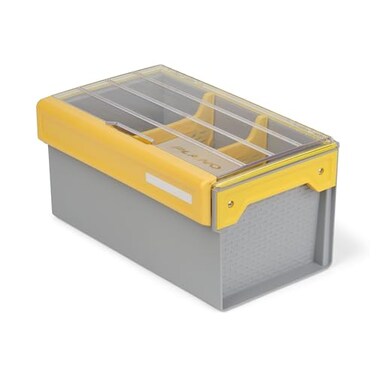 Plano EDGE Premium Plastics and Bulk Tackle Utility Box Clear and Yellow RustResistant Waterproof Bulk Premium Storage Organizer for Plastic Tackle