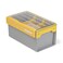 Plano EDGE Premium Plastics and Bulk Tackle Utility Box Clear and Yellow RustResistant Waterproof Bulk Premium Storage Organizer for Plastic Tackle