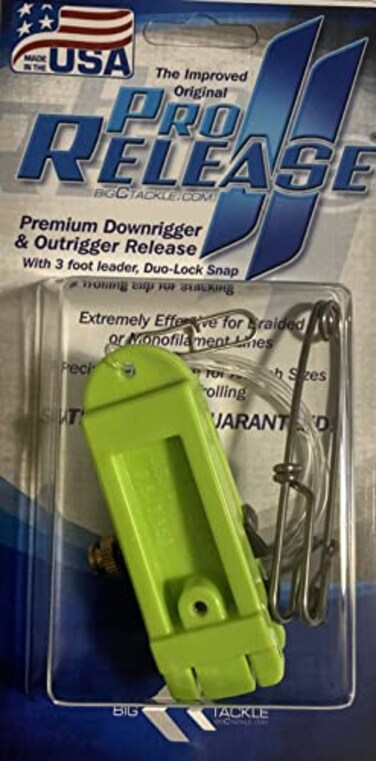 Big C Tackle Pro Release II Downrigger Release Clip Chartreuse