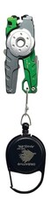 Creative Angler Multi Fishing Tool Nipper Line Cutter Knot Tie Tool Hook Eye Cleaner Hook Sharpner and ZingerRetractor Included Green