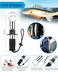 AOFUXTI Durable 11 Pcs Fishing Tool Kit Multifunctional Pliers Fish Gripper Scale Saltwater or Freshwater Rustproof Fishing Tools for Beginners and Enthusiasts