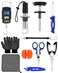 AOFUXTI Durable 11 Pcs Fishing Tool Kit Multifunctional Pliers Fish Gripper Scale Saltwater or Freshwater Rustproof Fishing Tools for Beginners and Enthusiasts