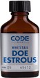Code Blue Whitetail Doe Estrous Premium Deer Attractant with Authentic Doe Scent to Lure Mature Bucks Boost Hunting Success 1 oz