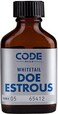 Code Blue Whitetail Doe Estrous Premium Deer Attractant with Authentic Doe Scent to Lure Mature Bucks Boost Hunting Success 1 oz