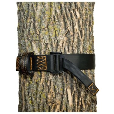 MUDDY Safety Harness Tree Strap with Nylon Webbing 300lb Weight Capacity Rugged Steel Buckle and DoubleStitched Loop One Size Black