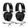 Walker's Walkers Razor Patriot Series HiGain Omnidirectional Microphone Adjustable Range Shooting Hunting Hearing Protection Electronic Earmuffs Camo Bundle with Protective Glasses 2Pack