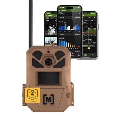 Moultrie Edge 3 Cellular Trail Camera 40MP HD Photo Capture 1080p LowGlow Flash GPS MultiCarrier AutoConnect Builtin Memory 05s Trigger Speed AI Buck Detection