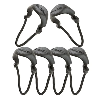 MAXPEDITION Positive Grip Zipper Pulls Large Black Pack of 6 Zipper Pull Replacement for Tactical Backpack EDC Pouch Bug Out Bag Luggage Sling Pull Tab PZLBLK