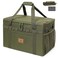 Lemubeane Tactical Camping Storage Bag Utility Tote Bag Camping Kitchen Organizer with Axe Holder Shoulder Strap OD Green Medium 38L