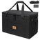 Lemubeane Tactical Camping Storage Bag Utility Tote Bag Camping Kitchen Organizer with Axe Holder Shoulder Strap Black Medium 38L