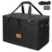 Lemubeane Tactical Camping Storage Bag Utility Tote Bag Camping Kitchen Organizer with Axe Holder Shoulder Strap Black Medium 38L
