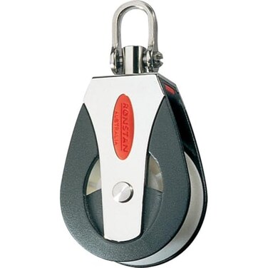 RONSTAN RF51100 Series 50 AP Block Universal Head Single Pulley 3310 Lbs Load Capacity 2 Sheave