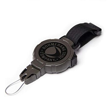 Boomerang Tool Company Hunting GPS Retractable Gear Tether Hook Loop Strap 48 Retractable Cord 8 oz Retraction Green Polycarbonate Case Universal Attachment