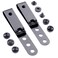 Holstex HolsterSmith Universal Metal Belt Clip for Holster Making Model 5 3Hole Tactical Black wSPTHA Mounting Hardware 2 Pack