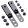 Holstex HolsterSmith Universal Metal Belt Clip for Holster Making Model 5 3Hole Tactical Black wSPTHA Mounting Hardware 2 Pack