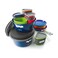 GSI Outdoors Bugaboo Camper Advanced Cookset Ceramic NonStick Coated Includes 3L 2L Pots 9 Fry Pan Accessories