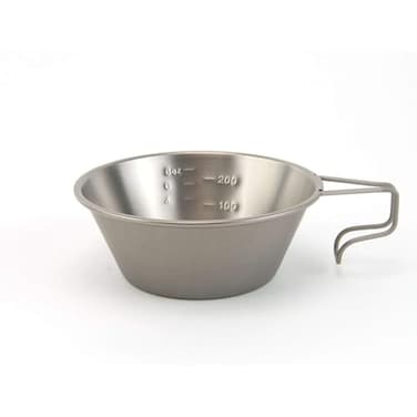 Snow Peaks Titanium Sierra Cup E104 Japanese Titanium Lightweight Compact for Camping or Backpacking