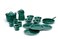 GSI Outdoors Camp Dinnerware Set I 4Person Set Includes Pioneer Enamel Percolator Frypan Kettle Bowls Plates Coffee Mugs