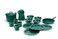 GSI Outdoors Camp Dinnerware Set I 4Person Set Includes Pioneer Enamel Percolator Frypan Kettle Bowls Plates Coffee Mugs
