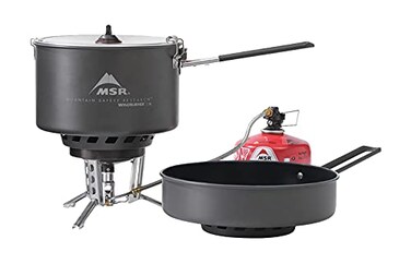 MSR WindBurner Combo Windproof Camping and Backpacking Stove and Cookware System