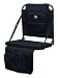 GCI Outdoor BleacherBack Lumbar Stadium Seat with Padded Backrest Black
