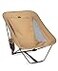 iClimb Low Ultralight Compact Camping Folding Chair with Side Pocket and Carry Bag Khaki