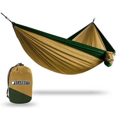 Bear Butt Double Parachute Hammock Khaki Dark Green