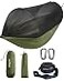 Sunyear Camping Hammock with Net DoubleSingle Hammock with HouseLike Net Easy Setup Pack Lightweight Portable Perfect for Hiking Backpacking Outdoor Sleeping