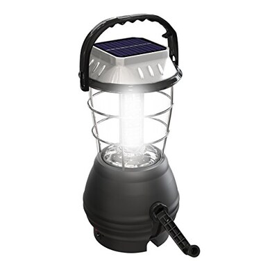 Whetstone Cutlery Dynamo Hand Crank Solar Powered Lantern BatteryOperated or Rechargeable LED Light with Adjustable Settings for Camping by Whetstone Black