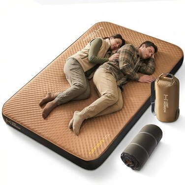 Lost Horizon Air Foam Camping Mattress SelfInflating Sleeping Pad 45 Thick with Pump Sack Full