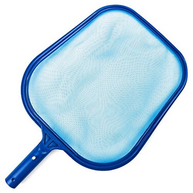 SplashTech Plastic Pool Skimmer Net 17 x 11 Small Skimmer Head Pool Net Skimmer Head for Standard 125 Telescoping Pole Durable Nylon Mesh Pool Cleaning Net for Leaves Bugs or Debris