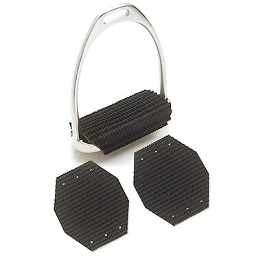 MILLENNIUM Millenium Super Comfort Wraparound Stirrup Iron Pads Black 475