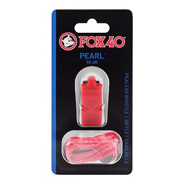 FOX 40 PEARL WITH LANYARD RED