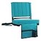 SPORT BEATS Stadium Seats with Back Support Bleacher Chairs with Back and Cushion Thick Padded Bleacher Seats Includes Shoulder Strap Cyan 1pc Standard