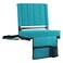 SPORT BEATS Stadium Seats with Back Support Bleacher Chairs with Back and Cushion Thick Padded Bleacher Seats Includes Shoulder Strap Cyan 1pc Standard