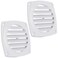 Five Oceans 6Slotted Louvered Flush Hose Ventilators 3Inch Ventilation Area Diameter White ABS Plastic 2 Pack FO110M2