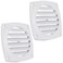 Five Oceans 6Slotted Louvered Flush Hose Ventilators 3Inch Ventilation Area Diameter White ABS Plastic 2 Pack FO110M2