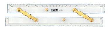 WEEMSPLATH Weems Plath Marine Navigation Parallel Ruler Brass Arms 15Inch