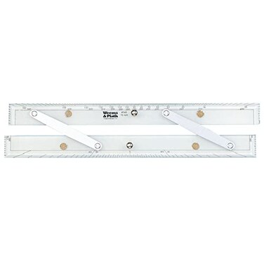WEEMSPLATH Weems Plath Marine Navigation Parallel Ruler Aluminum Arms 15Inch