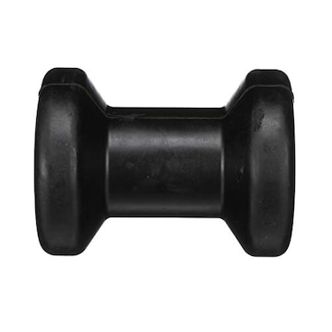 Seachoice Molded Spool Roller wPlastic Sleeve Black Rubber 5 in Wide 58 in ID Hole