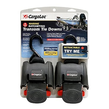 CargoLoc 89973 Retractable Transom TieDown 2 Piece One Size Multi