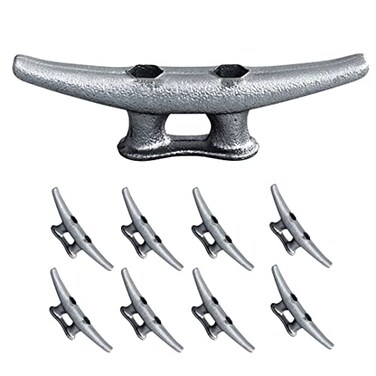 Simplified Living 4 Galvanized Iron Dock Cleat by 8Pack