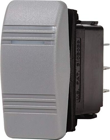 Blue Sea Systems 8221 Contura ONOFFON DPDT Switch Grey