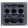 BEP 9005WPS Black Waterproof Panel with 5 Switches