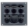 BEP 9005WPS Black Waterproof Panel with 5 Switches