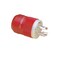 Marinco 2018BP12 4Wire 1224V Charger Plug Red