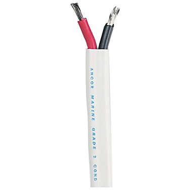 Ancor 121310 Duplex Cable 122 AWG 2 x 3mm2 Flat 100ftBlackRed