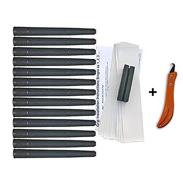 Tacki Mac Grips TackiMac Arthritic Serrated Oversize 332 Golf Grip Kit Utility Hook Blade 13 Grips Grip Tape clamp Grip Removal Hook Blade Instructions